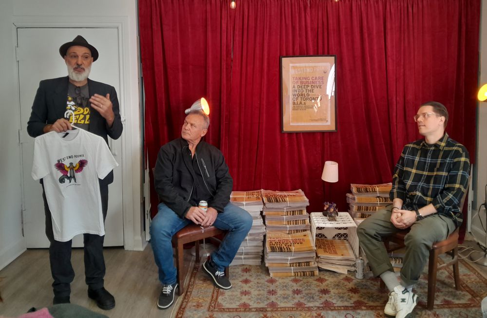 Dave Bidini, John Gibbons and Steve Sladkowski. Photo by Greg Oliver